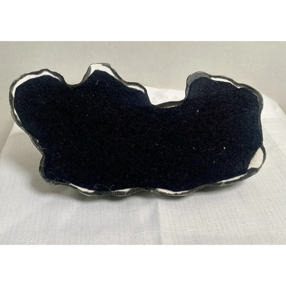 Black Scottish Terrier Scottie Dog Figurine Ceramic Vintage 8” Long Shelf Sitter
